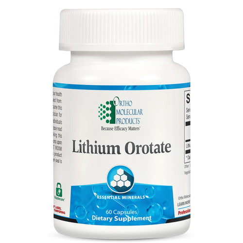 Lithium Orotate by Ortho Molecular Products – Mood and Brain Support