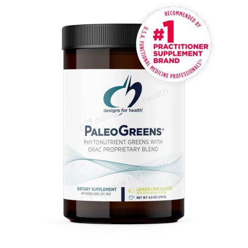 PaleoGreens Powder Drink Mix Lemon/Lime 270g by Designs for Health