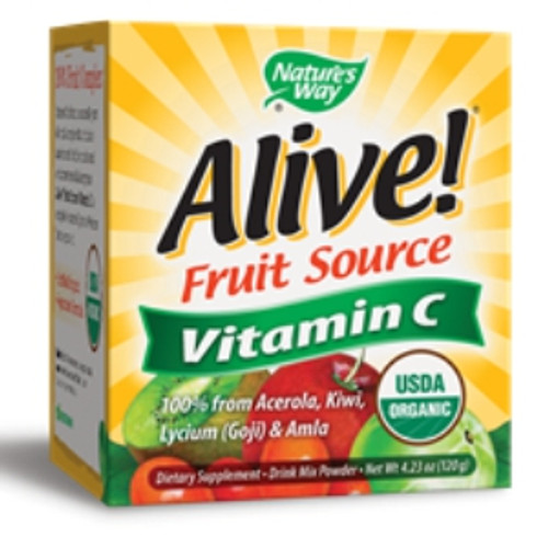 Alive! Organic Vitamin C powder 120g by Nature's Way