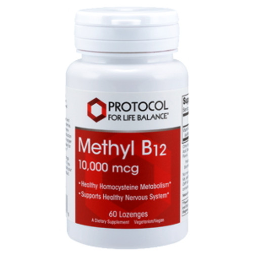 Methyl B-12 10,000 mcg 60 Lozenges by Now Foods/Protocol