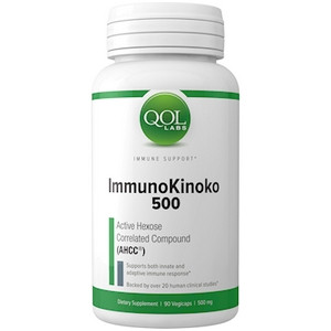 ImmunoKinoko AHCC 750mg by Quality of Life Labs