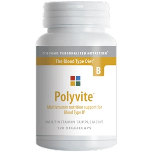 Polyvite Pro Multi-Vitamin (type B) 120c by D'Adamo Personalized Nutrition