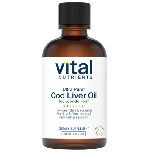 Ultra Pure Cod Liver Oil 1025 200ml (Formerly Norwegian Cod Liver Oil) by Vital Nutrients