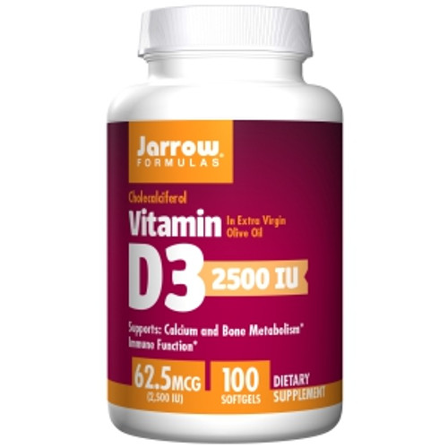 Vitamin D3 2500 IU 100 softgels by Jarrow Formulas