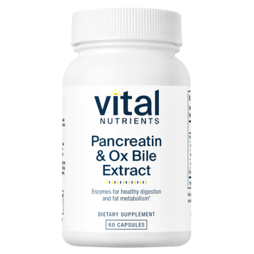 Pancreatin & Ox Bile 60c by Vital Nutrients