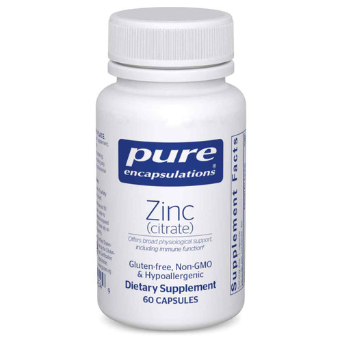 Zinc (citrate) 60c Pure Encapsulations