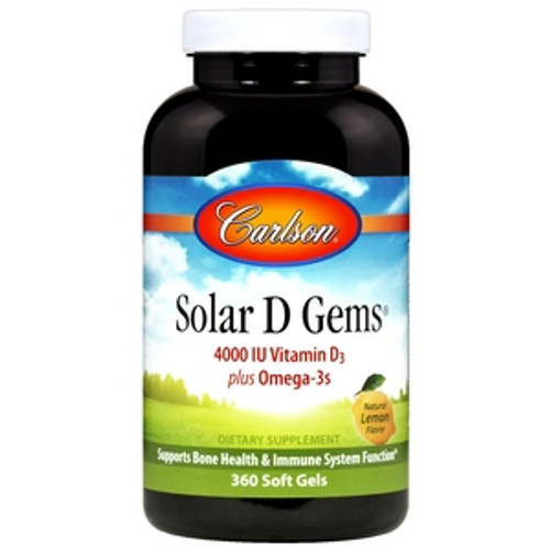 Solar D Gems 4000 IU 360sg by Carlson Labs