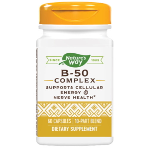 Vitamin B-50 Complex 60c by Nature's Way