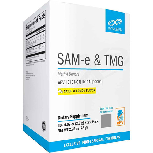 SAMe & TMG Lemon 30 Serv by Xymogen