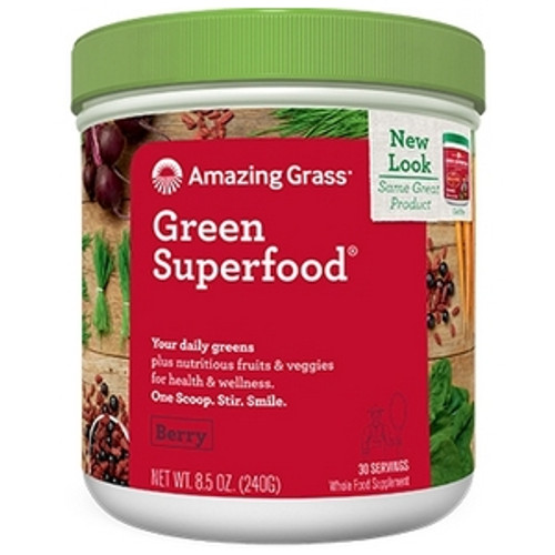 Berry Green Super Food Powder 30 servings by Amazing Grass