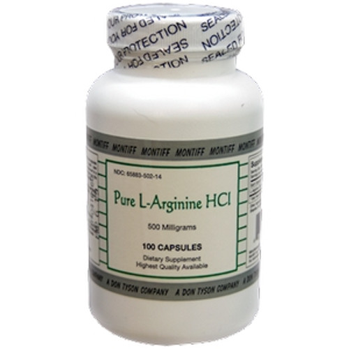 Pure L-Arginine HCI - 100 caps / 500 mg by Montiff