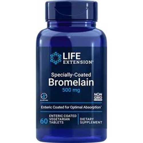 Specially Coated Bromelain 60 tabs - Life Extension