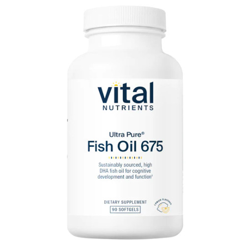 Ultra Pure Fish Oil 675 High DHA 90c by Vital Nutrients