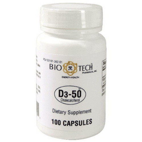 D3-50 50,000 IU 100c by Bio-Tech