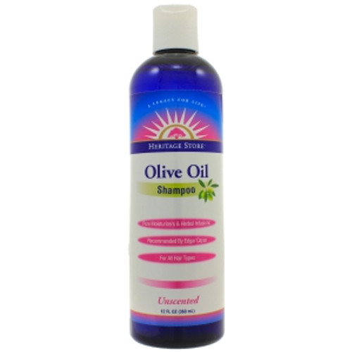 Olive Oil Shampoo 12oz (Unscented) by Heritage/Nutraceutical Corp