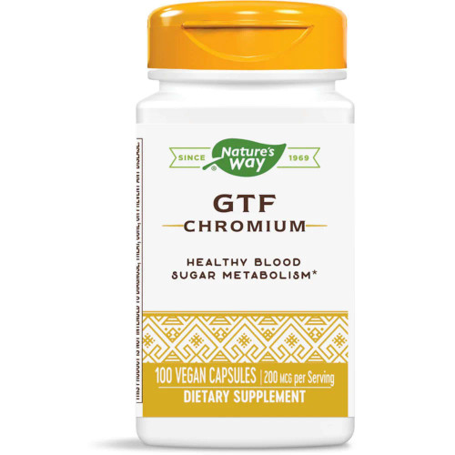 Chromium GTF 200 mcg 100 caps by Nature's Way