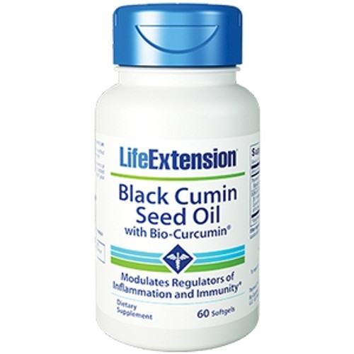 Black Cumin Seed w/Bio-Curcumin 60gels by Life Extensions