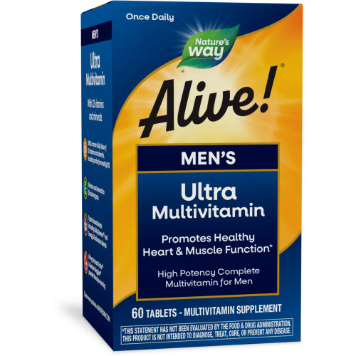 Alive! Once Daily Men's Multi 60t (Ultra Potency) by Nature's Way