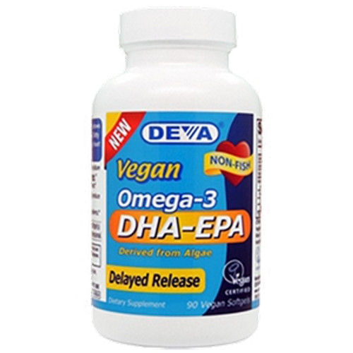 Vegan DHA (Algae) 200 mg 90 softgels by Deva Nutrition