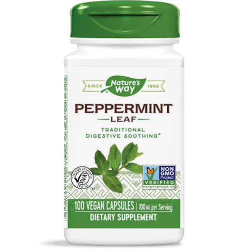 Peppermint Leaf 100 Capsules by Nature's Way
