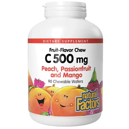 C500mg Peach, Passionfruit, Mango - 90 chew by Natural Factors