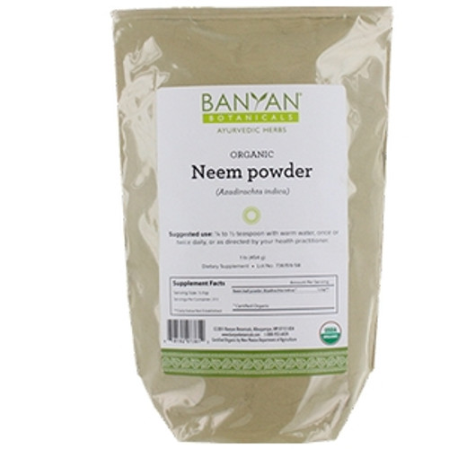 Neem Leaf Powder (Organic) 1 lb by Banyan Botanicals