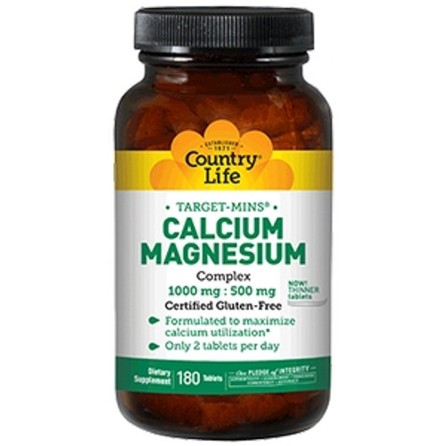 Calcium Magnesium Complx 180 tabs by Country Life