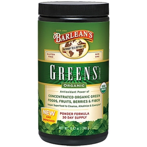Greens Powder 8.46 oz by Barlean's Organic Oils
