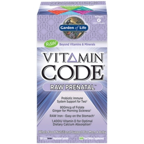 Vitamin Code Raw Prenatal 180 vcaps by Garden of Life