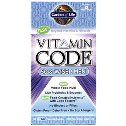 Vitamin Code 50 & Wiser Men 120 vcaps by Garden of Life