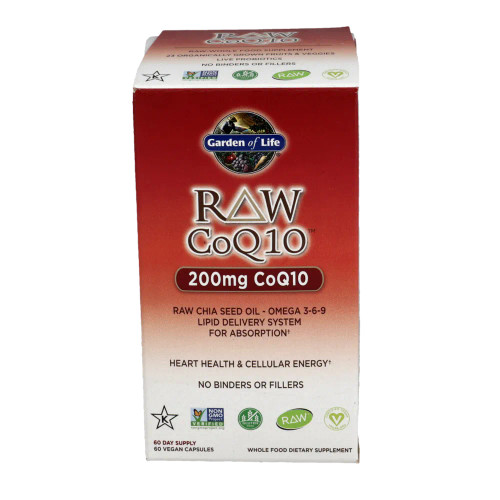 RAW CoQ10 200 mg 60 vcaps by Garden of Life