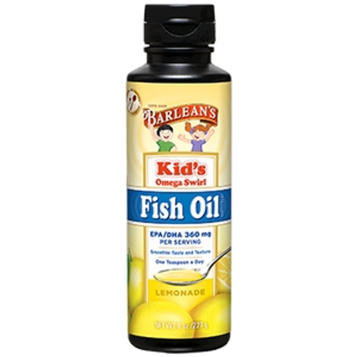 Kids Omega Swirl Fish Oil 8 oz by Barlean's Organic Oils