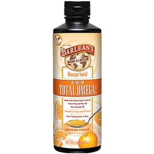 Total Omega 3-6-9 Orange Cream 16 oz by Barlean's Organic Oils