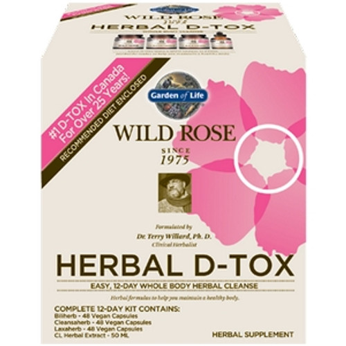 Wild Rose Herbal D-Tox 1 kit by Garden of Life