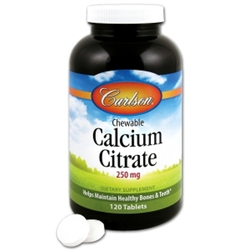 Chewable Calcium 250 mg 120t by Carlson Labs