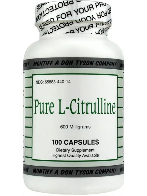 Pure L-Citrulline 600mg 100c by Montiff