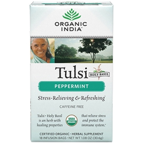 Tulsi Tea Peppermint 18 bags by Organic India