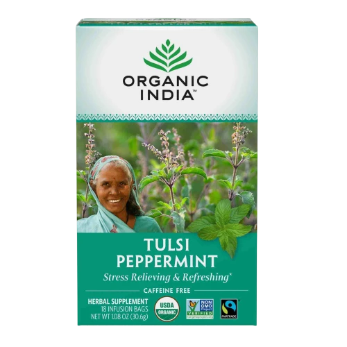 Tulsi Tea Peppermint 18ct by Organic India
