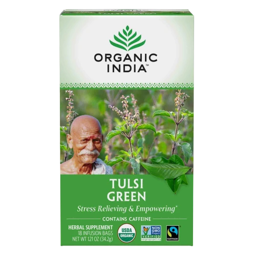 Tulsi Tea Green Tea 18ct by Organic India