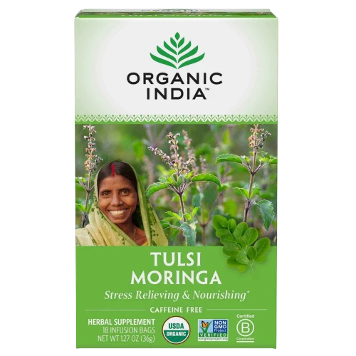 Tulsi Tea Moringa 18ct by Organic India