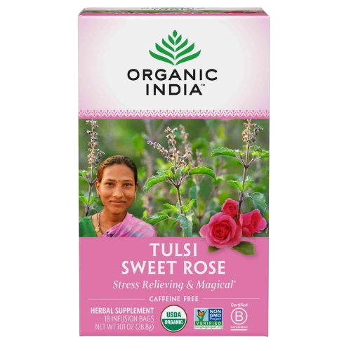 Tulsi Tea Sweet Rose 18ct by Organic India