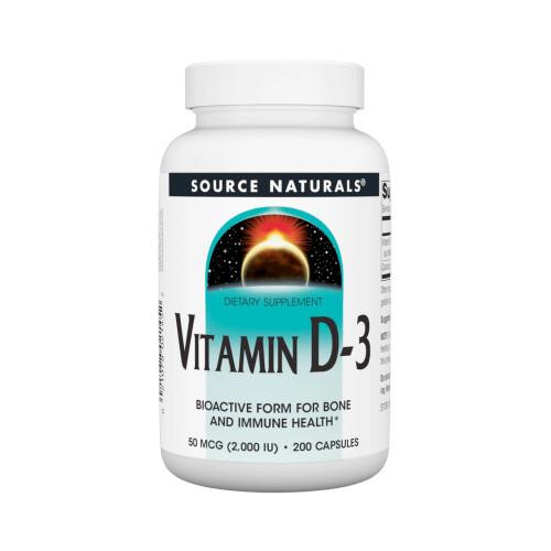 Vitamin D3 2000IU 200c by Source Naturals