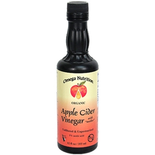 Organic Apple Cider Vinegar 12 oz by Omega Nutrition