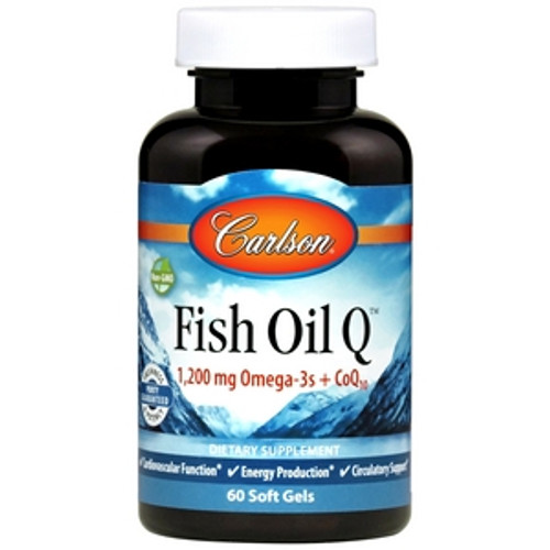 Fish Oil Q 60sg by Carlson Labs