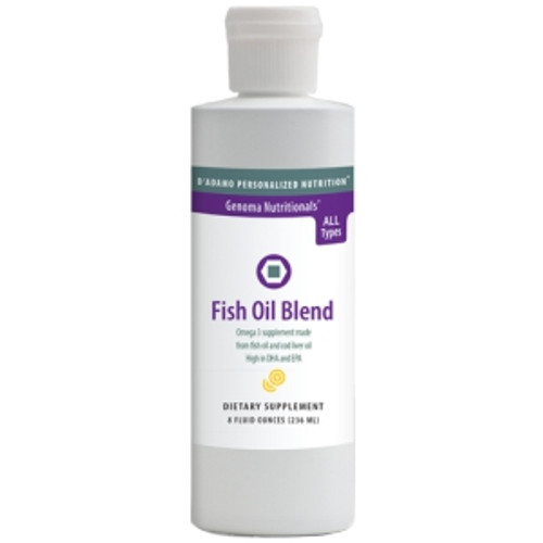 Fish Oil Blend Liquid 8oz by D Adamo Personalized Nutrition