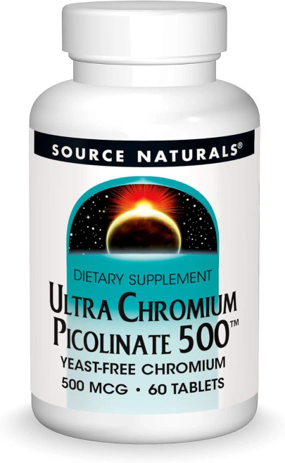 Ultra Chromium Picolinate 500 60t by Source Naturals