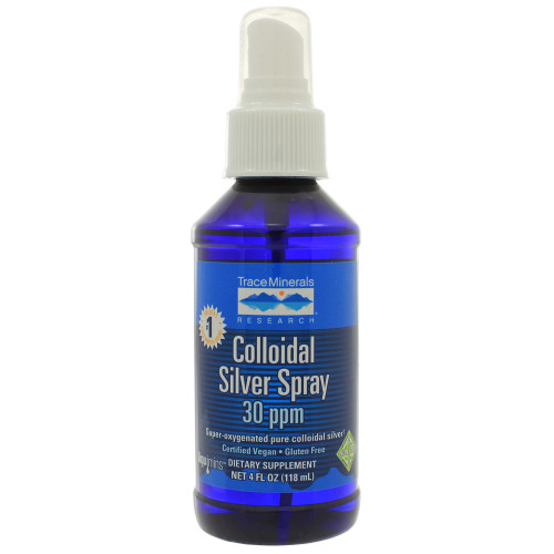 Colloidal Silver Spray 30PPM 4fl oz by Trace Minerals Research