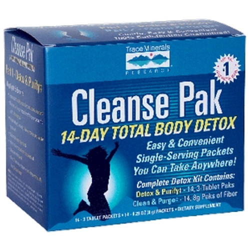 Cleanse Pak 14-Day Total Body Detox Kit by Trace Minerals Research