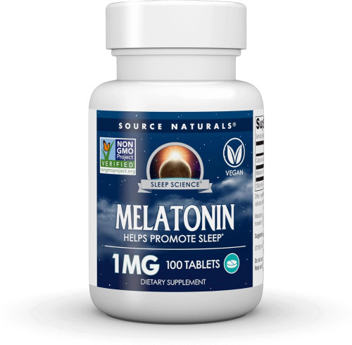 Melatonin 1mg 100t by Source Naturals