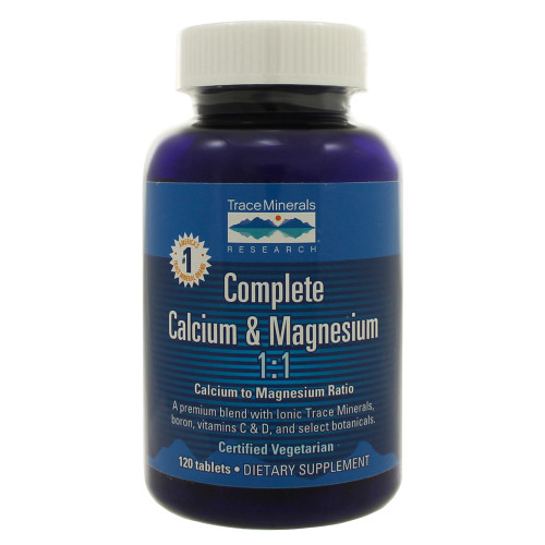 Complete Calcium and Magnesium 1:1 120t by Trace Minerals Research